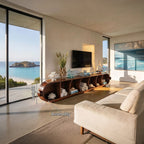 Contemporary Sculptural Media TV Cabinet