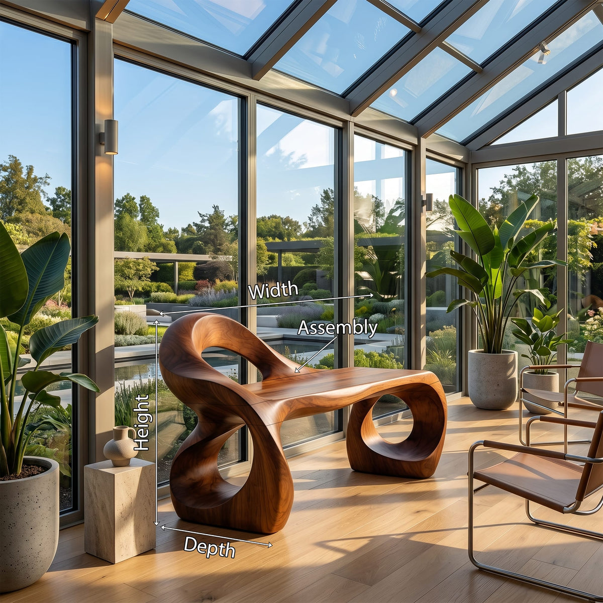 Sculptural Contemporary Bench