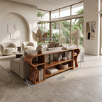 Contemporary Display Console Table, solid wood, built to order
