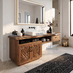 Farmhouse Storage Bathroom Vanity Bathroom, solid wood, built to order