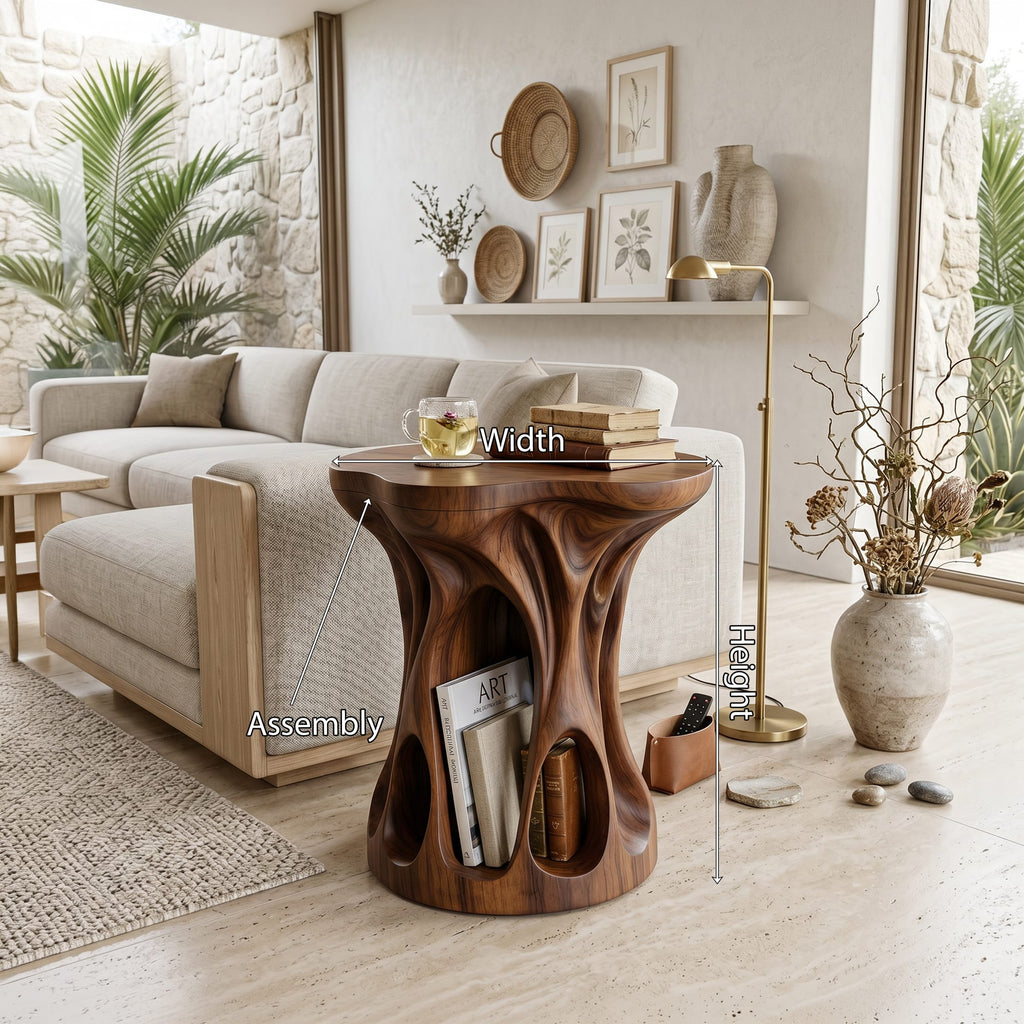 Mid Century Sculptural Side Table