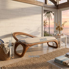 Sculptural Bench Penthouse Interior, solid wood, built to order