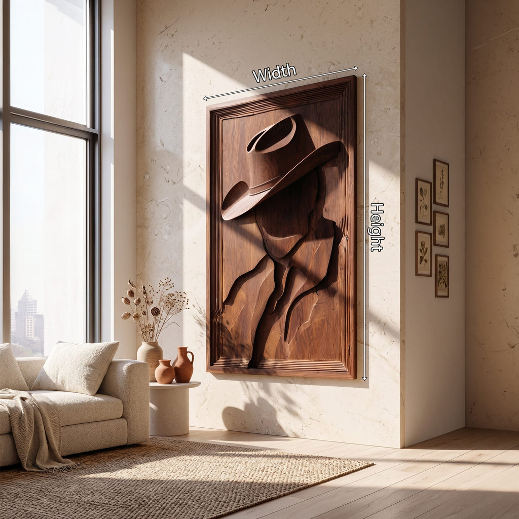 Contemporary Ranch Inspired Wall Art, solid wood, built to order