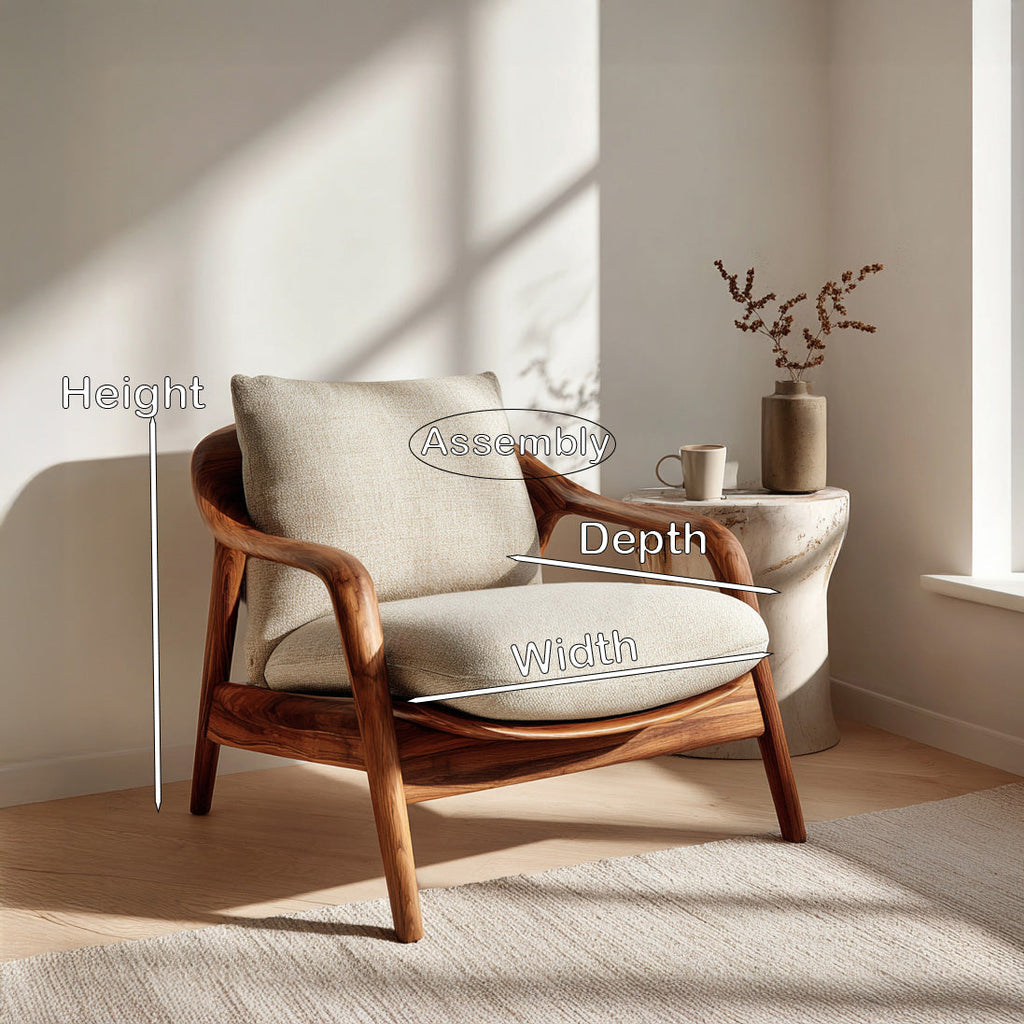 Organic Sculptural Armchair, solid wood, built to order, view 8