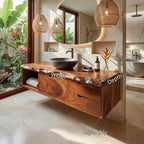 Floating Bathroom Vanity Primary Bathroom, solid wood, built to order