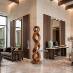 Infinity Sculpture, solid wood, built to order, view 8