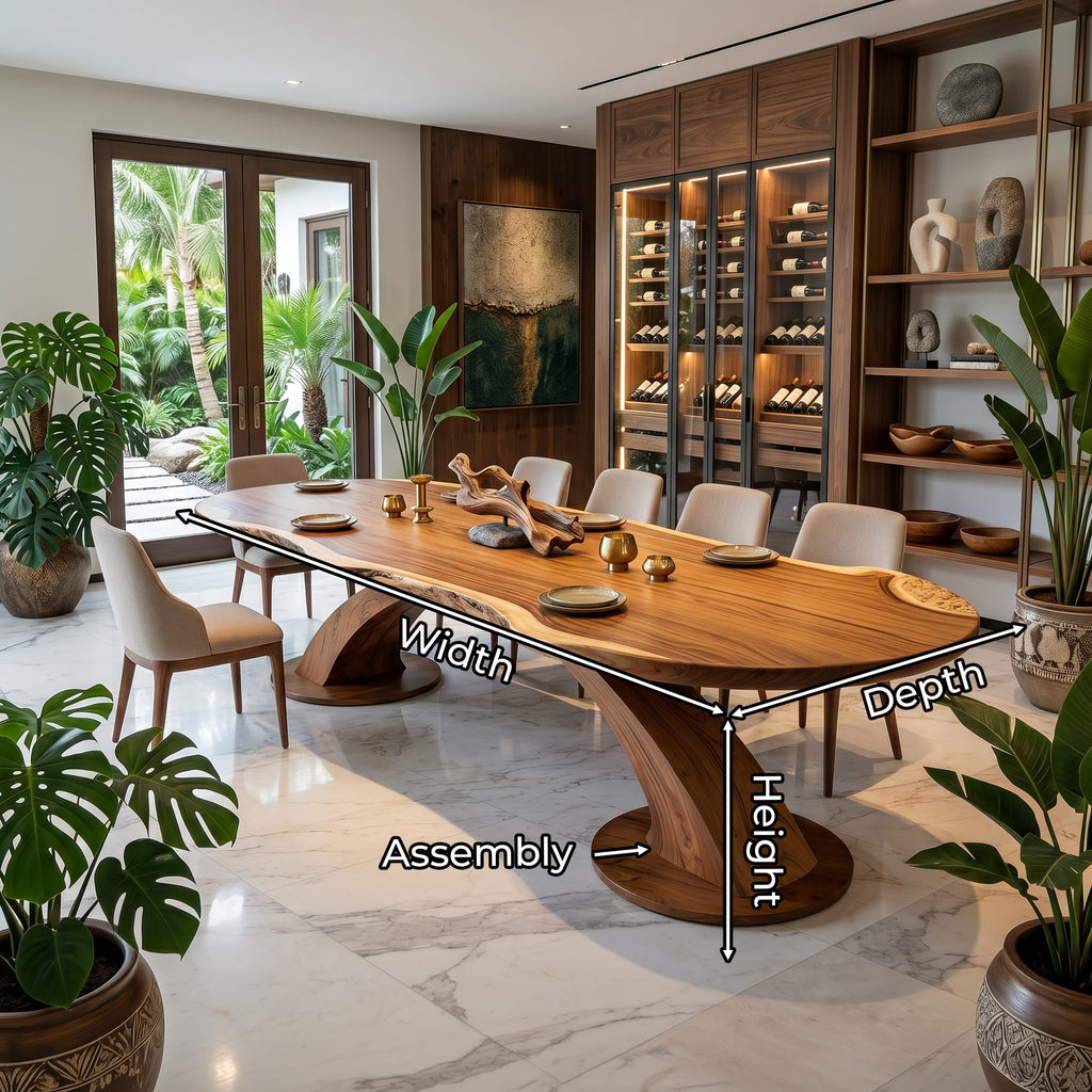 Organic Solid Dining Table