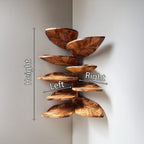 Leaf-shaped Floating Wall Shelf