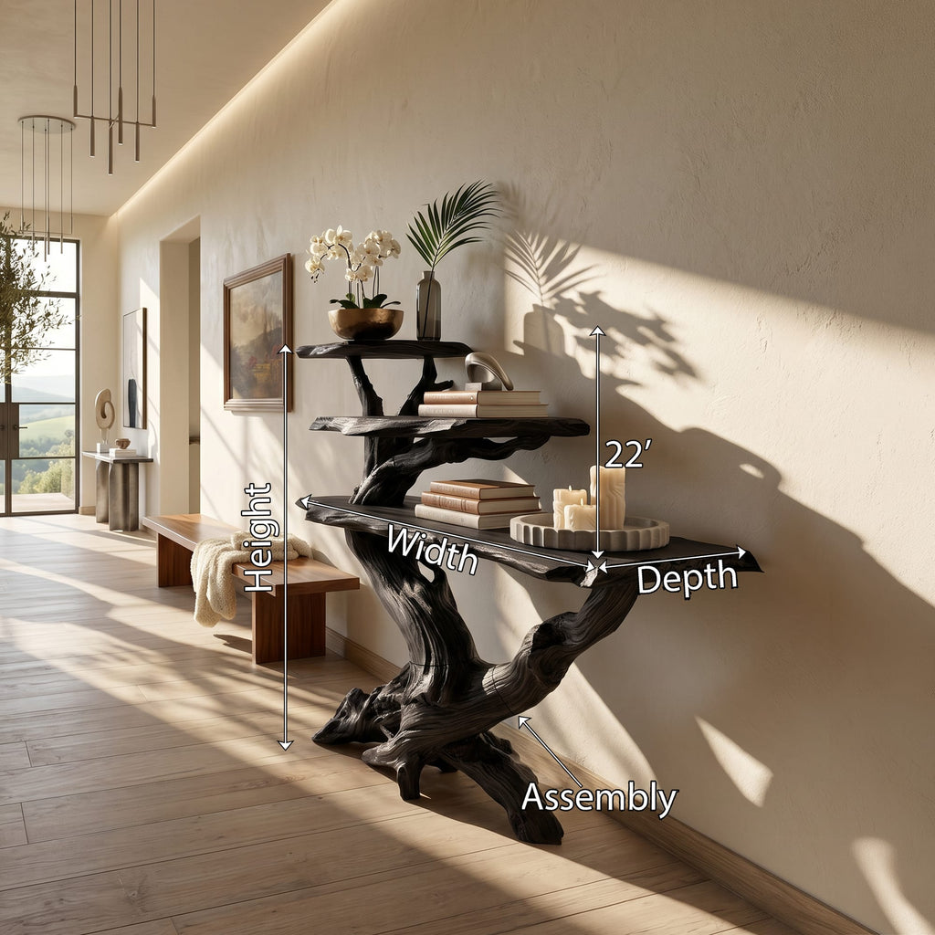 Cabin Black Console Table
