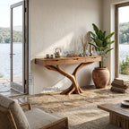 Live Edge Drawer Console Table