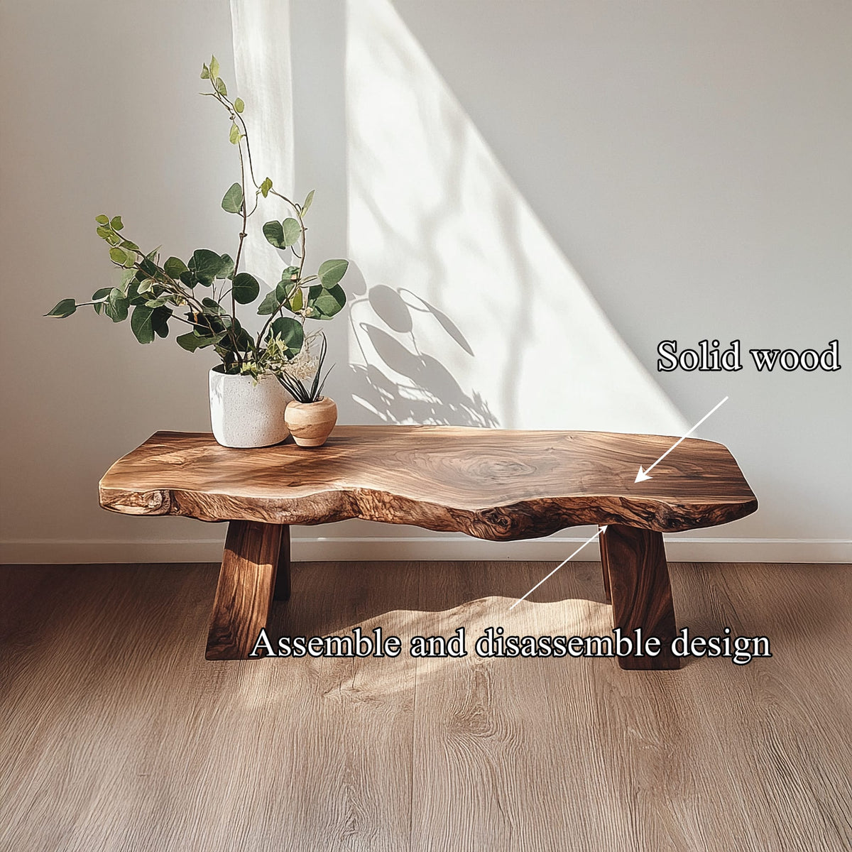 Live Edge Solid Accent Bench