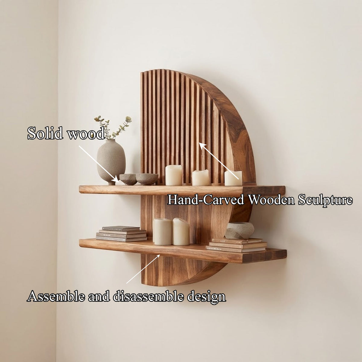 Floating Entryway Bookshelf
