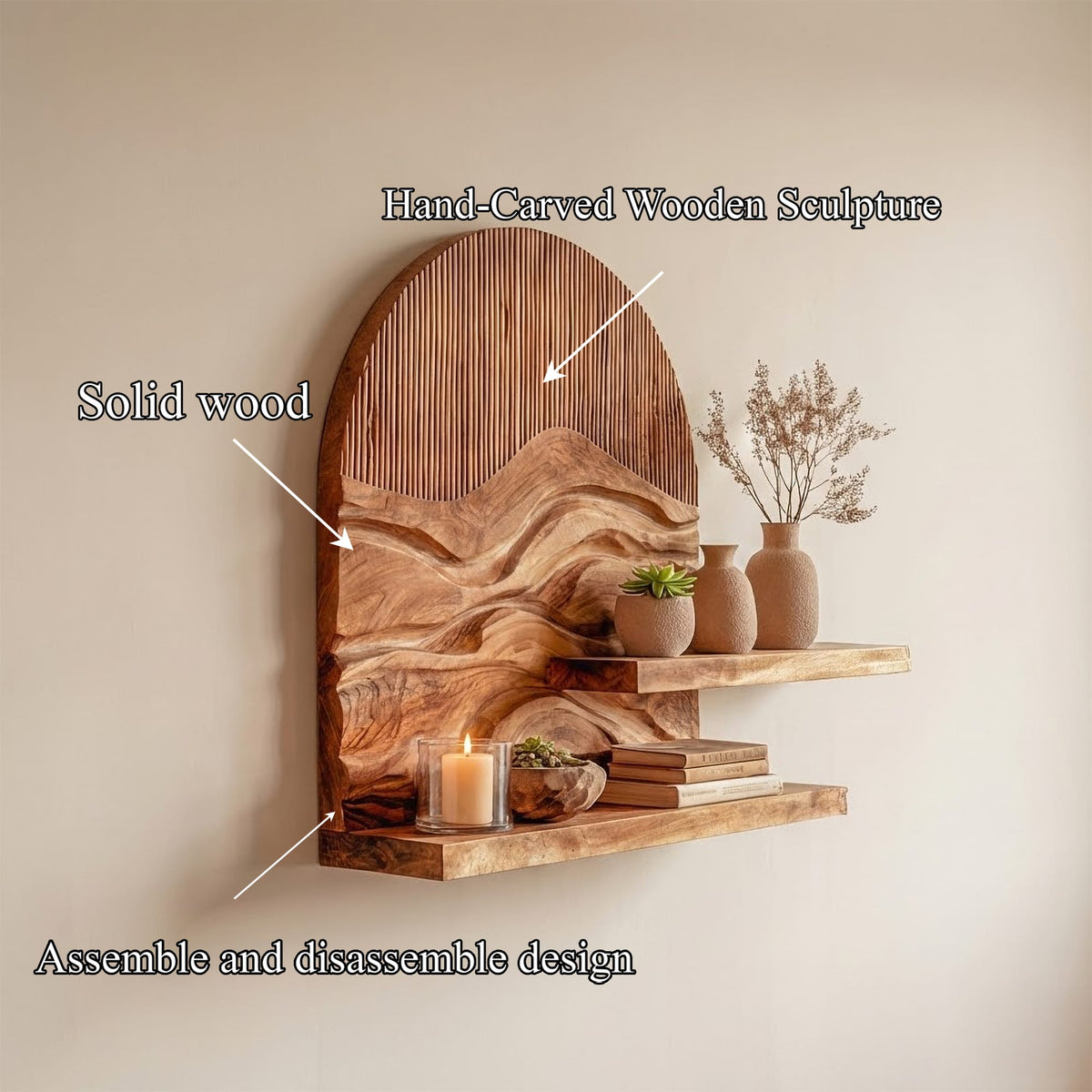 Floating Book Wall Shelf