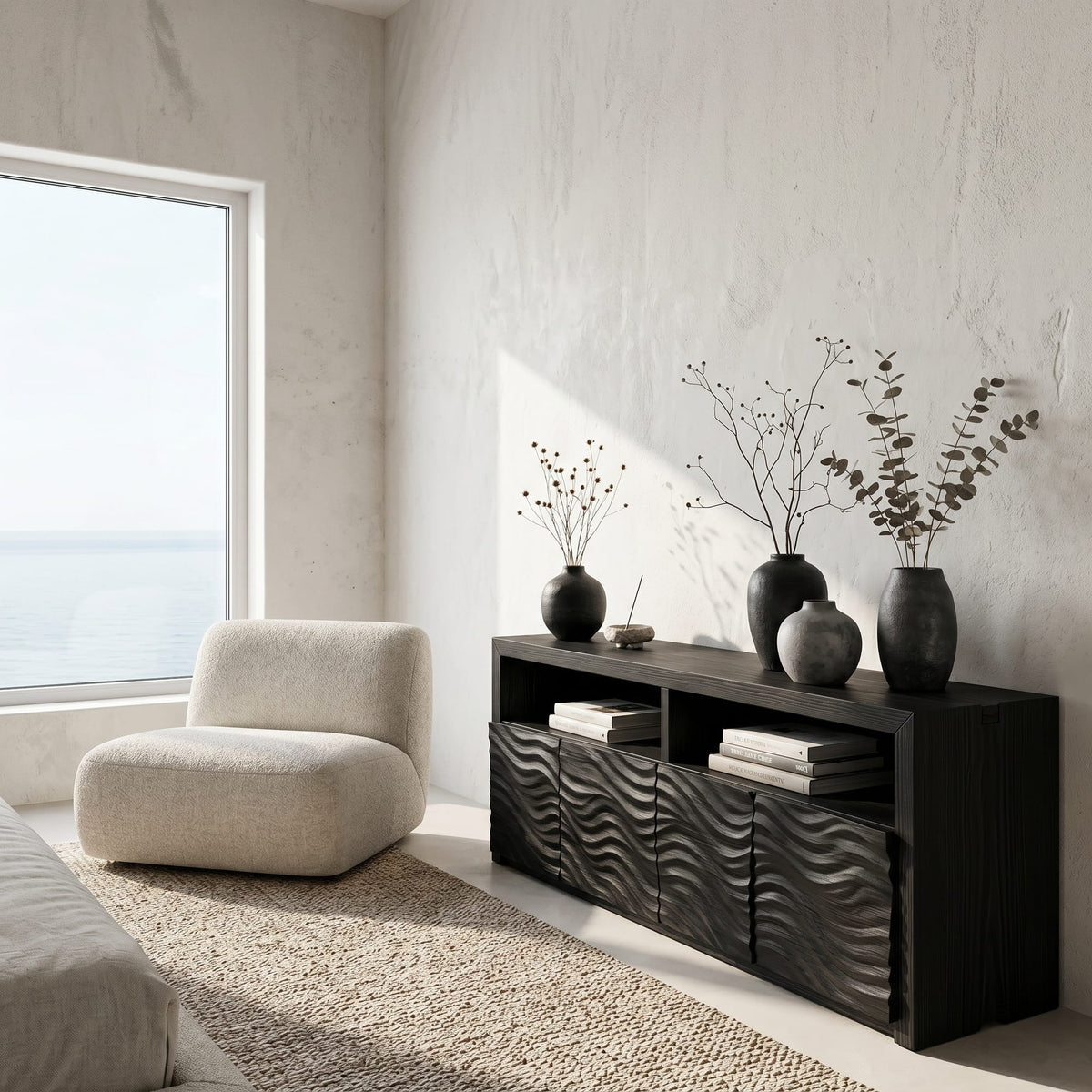 Geometric Contemporary Sideboard