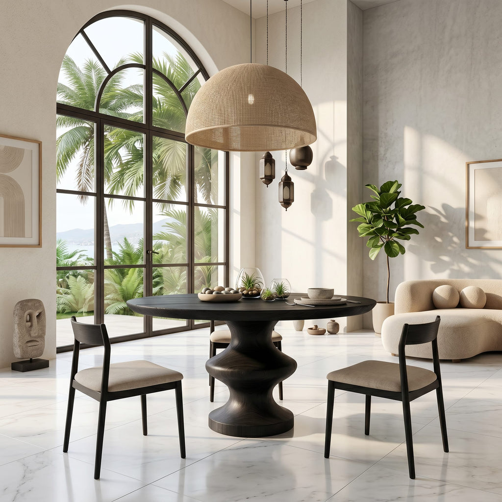 Pedestal Sculptural Dining Table