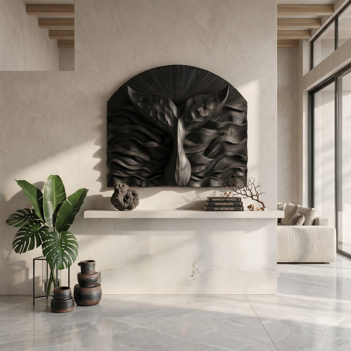Abstract Relief Wall Art