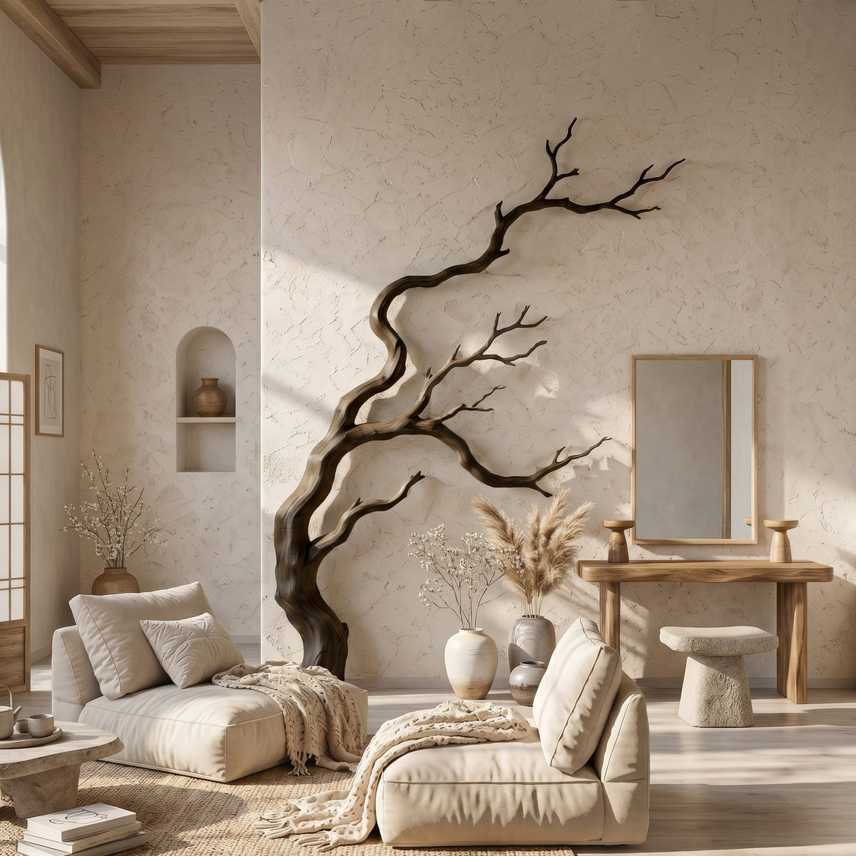 Contemporary Sculptural Branch Wall Art