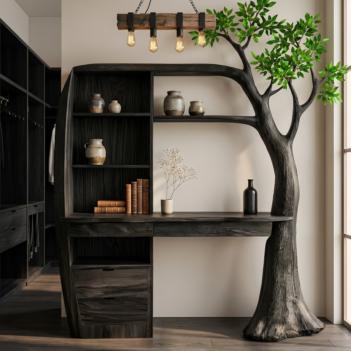 Organic Dressing Table Bedroom and Dressing Room, solid wood, built to order, view 4