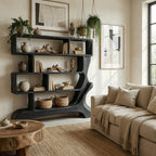 Curved Decorative Bookshelf