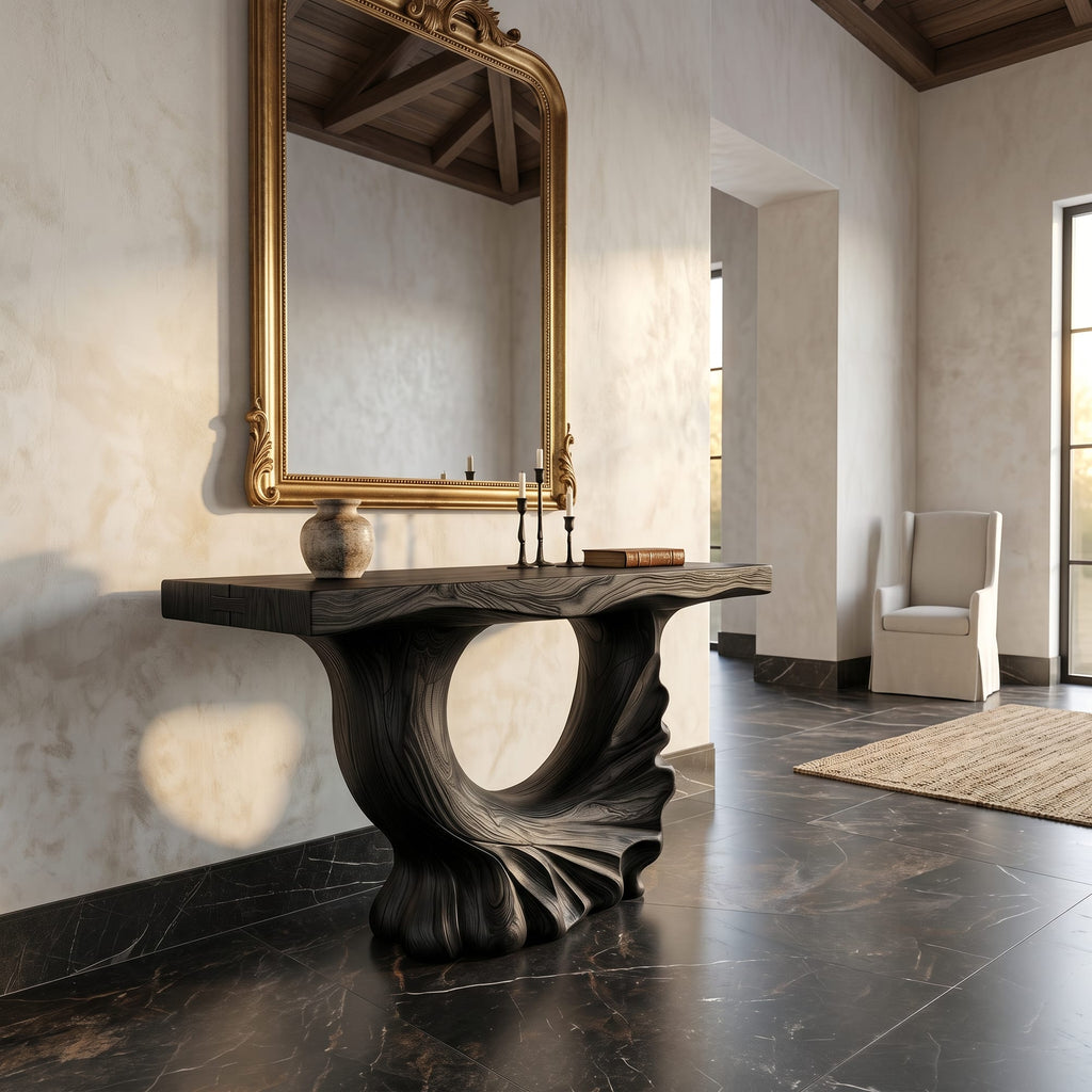 Sculptural Ring Console Table