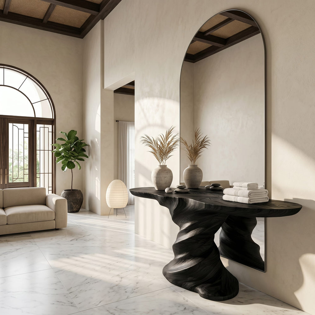 Sculptural Helix Console Table