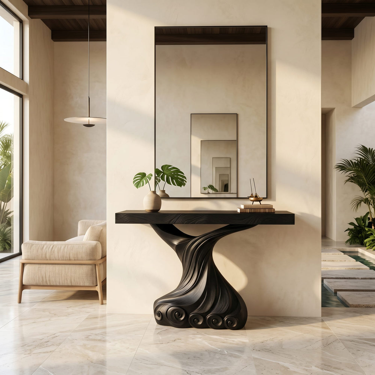 Twist Abstract Console Table