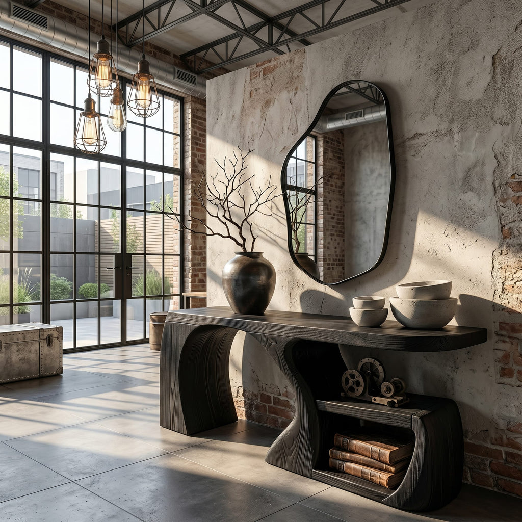 Abstract Contemporary Console Table