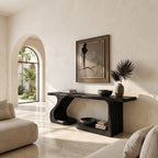 Carved Root Console Table