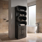 Sculptured Storage Bath Shelf