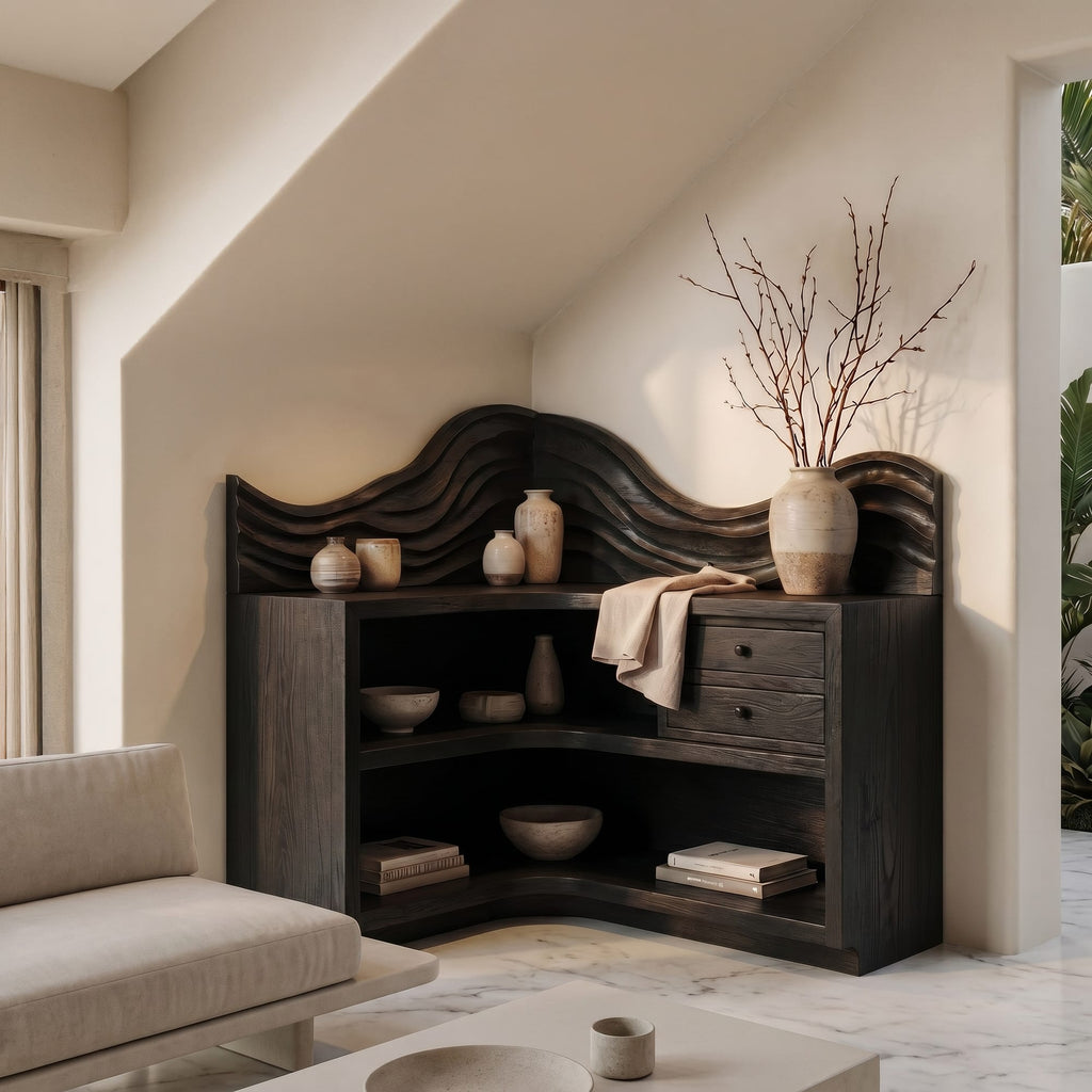Arched Solid Bookshelf