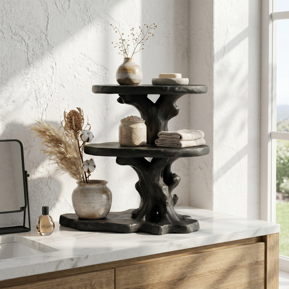 Bathroom Tiered Vanity