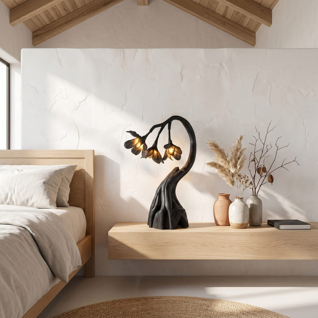 Sculptural Light Nightstand