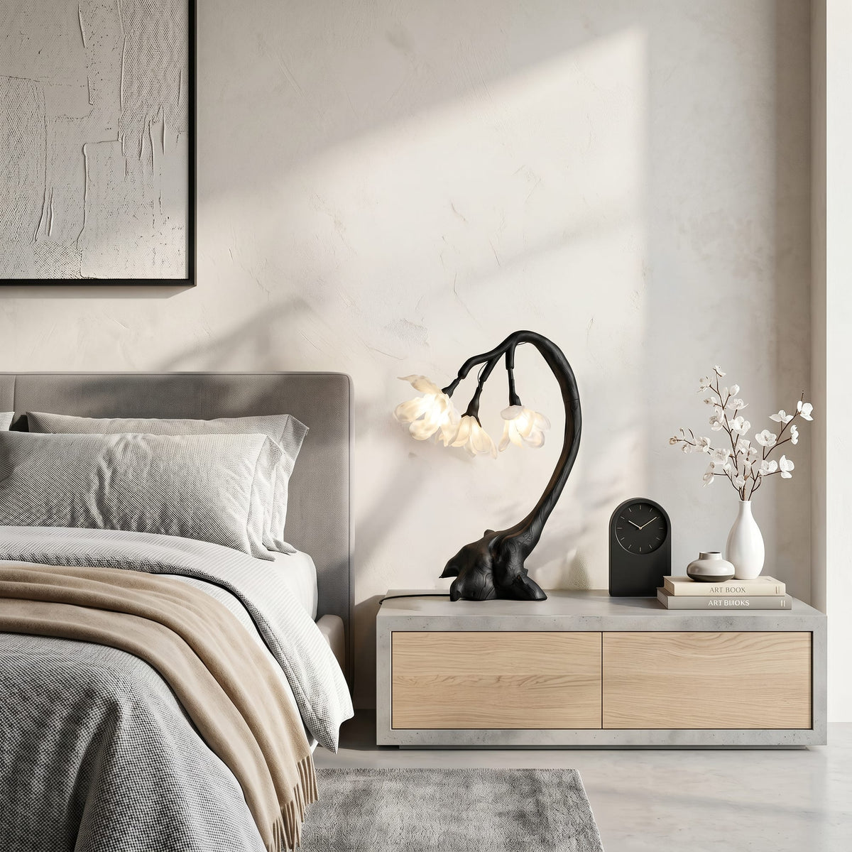 Organic Flower Sculptural Lamp