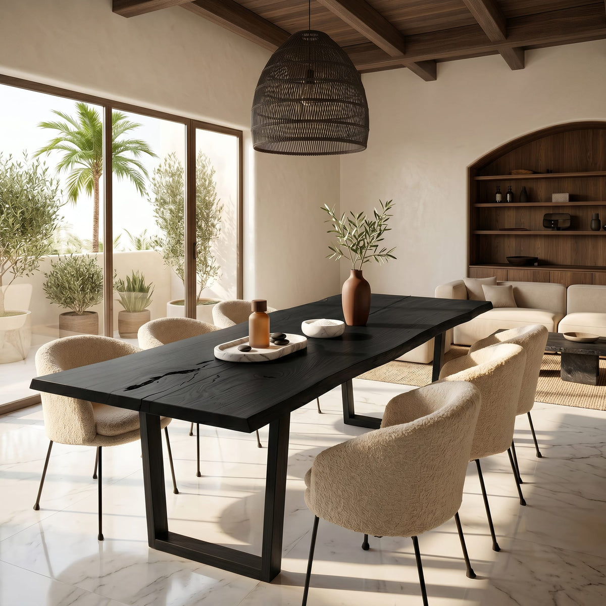 Minimal U-shape Dining Table