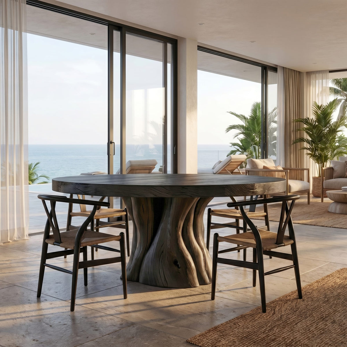 Organic Round Dining Table