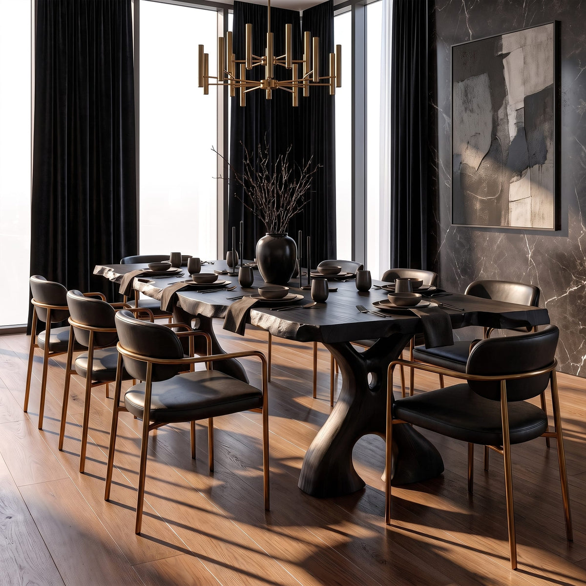 Irregular Edge Dining Table - solid wood, built to order