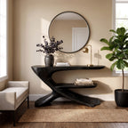 Organic Solid Foyer Console Table