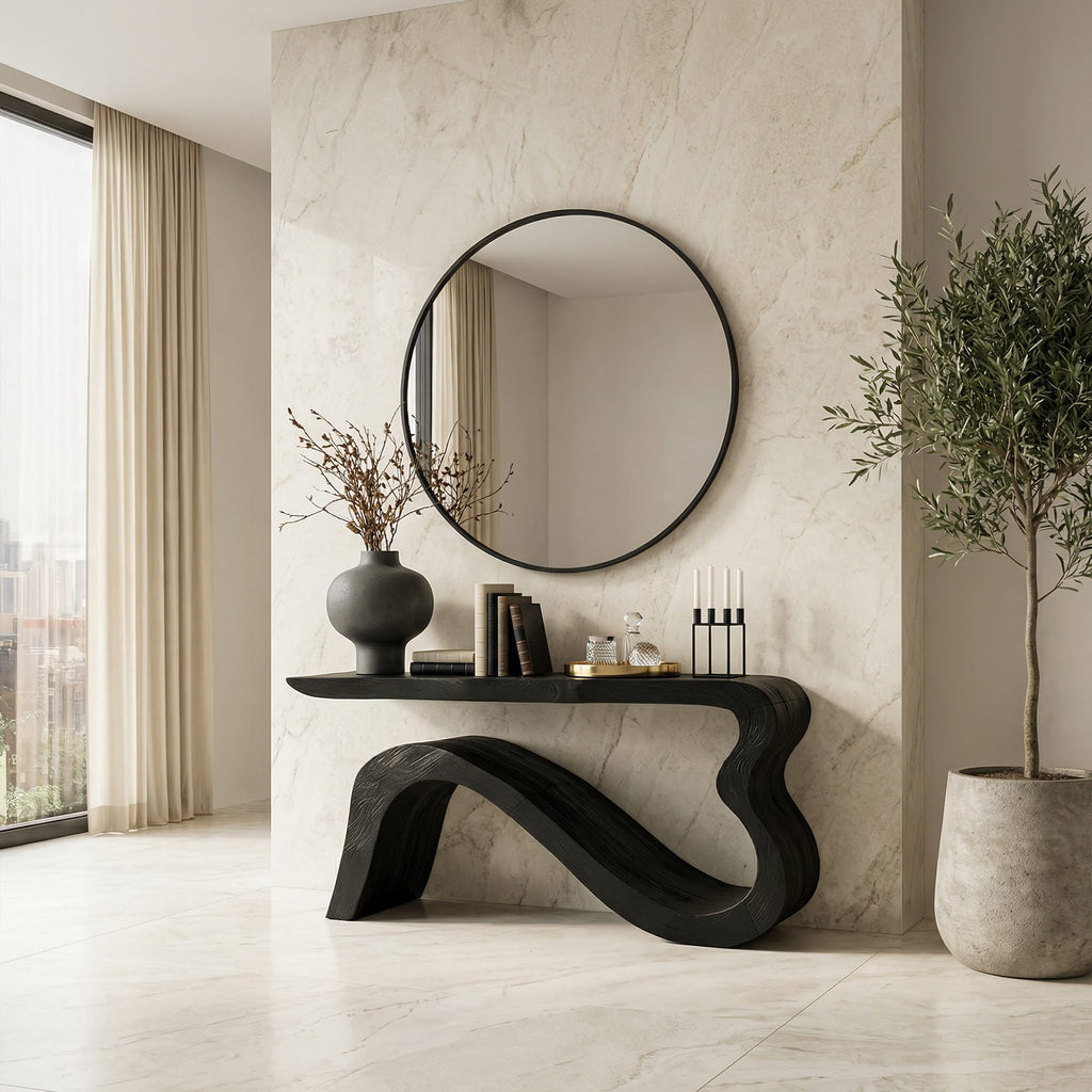 Soft Curved Console Table