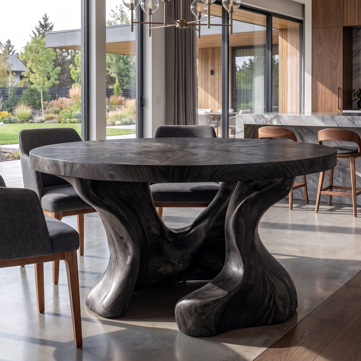 Round Hollow Dining Table