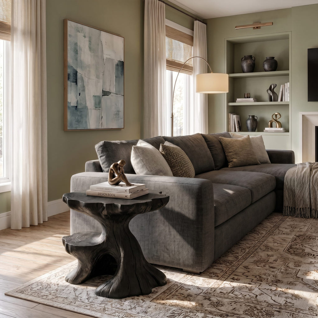 Side Solid Storage Nightstand