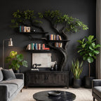 Sculptural Drawer Tree Bookshelf
