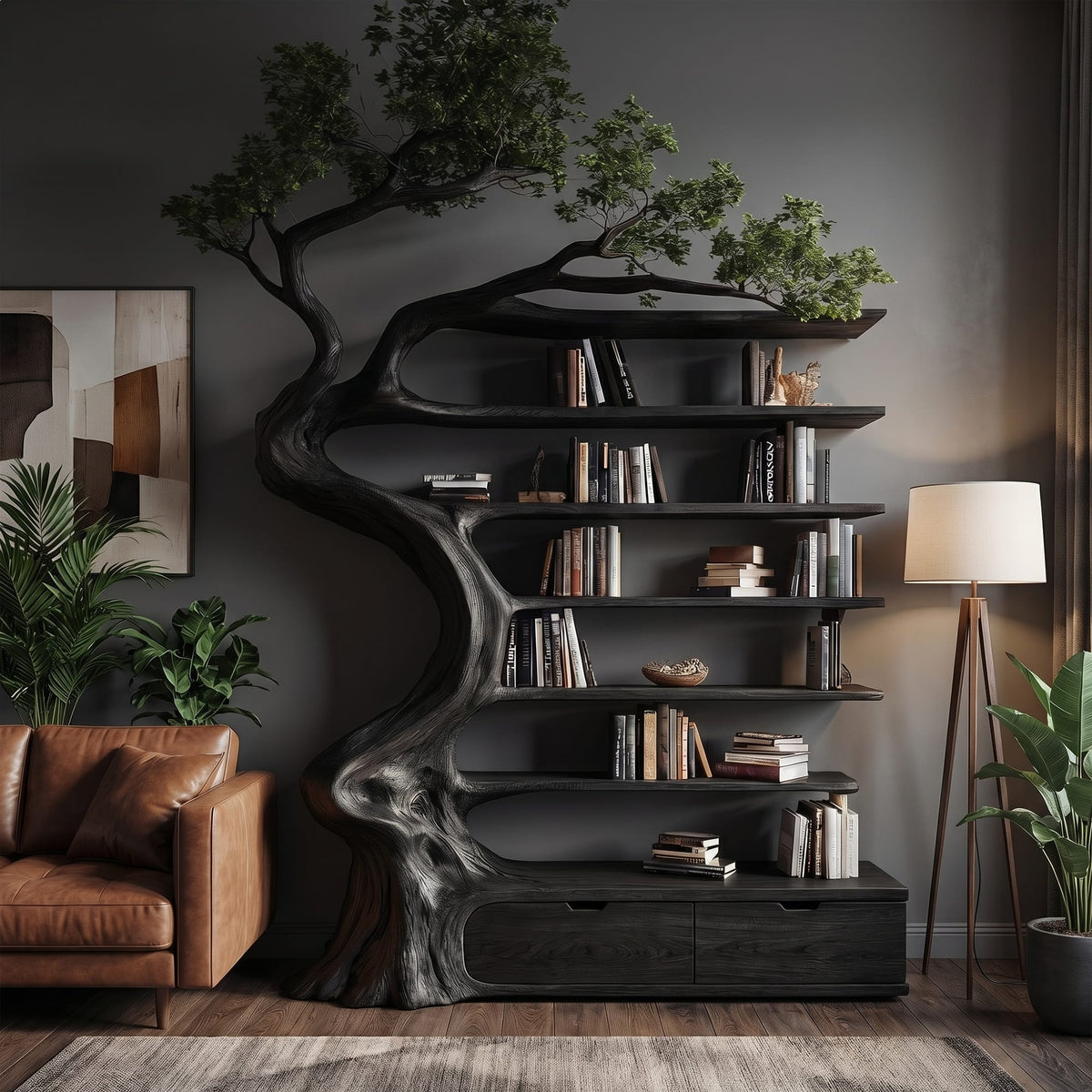 Storage Branch Tree Bookshelf