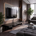 Mid Century TV Console Live Edge Wood Master Bedroom, solid wood, built to order