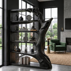 Contemporary Tree Bookshelf, solid wood, built to order