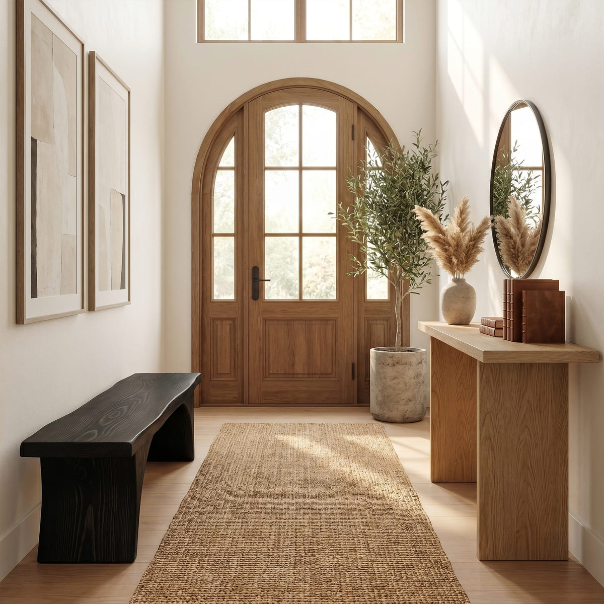 Curved Open Bench