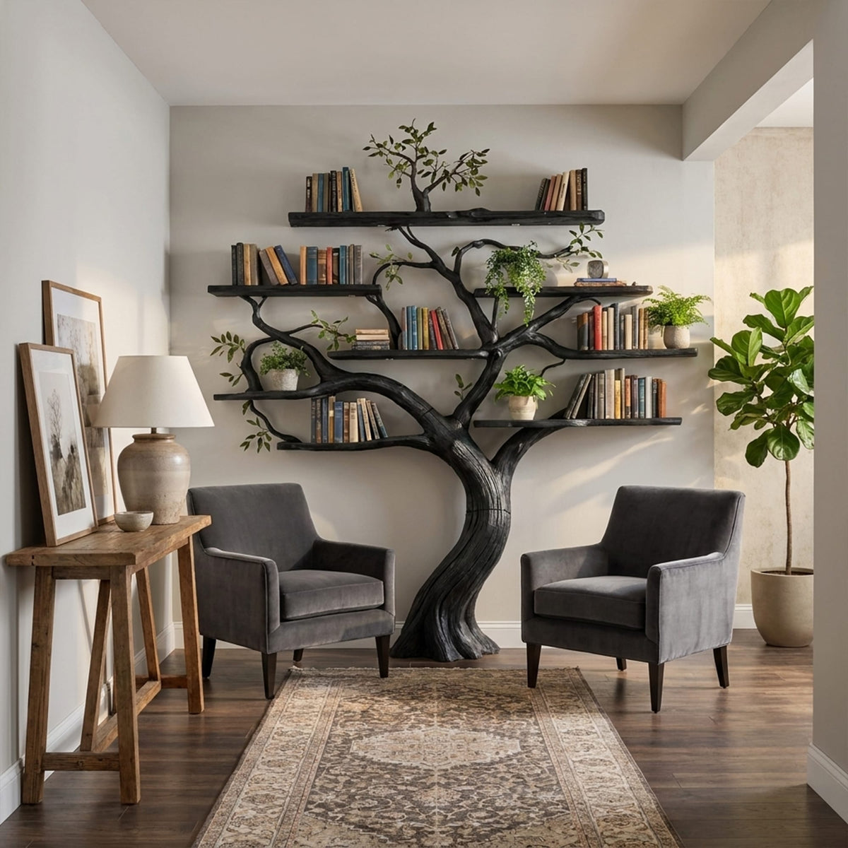 Organic Freestanding Tree Bookshelf