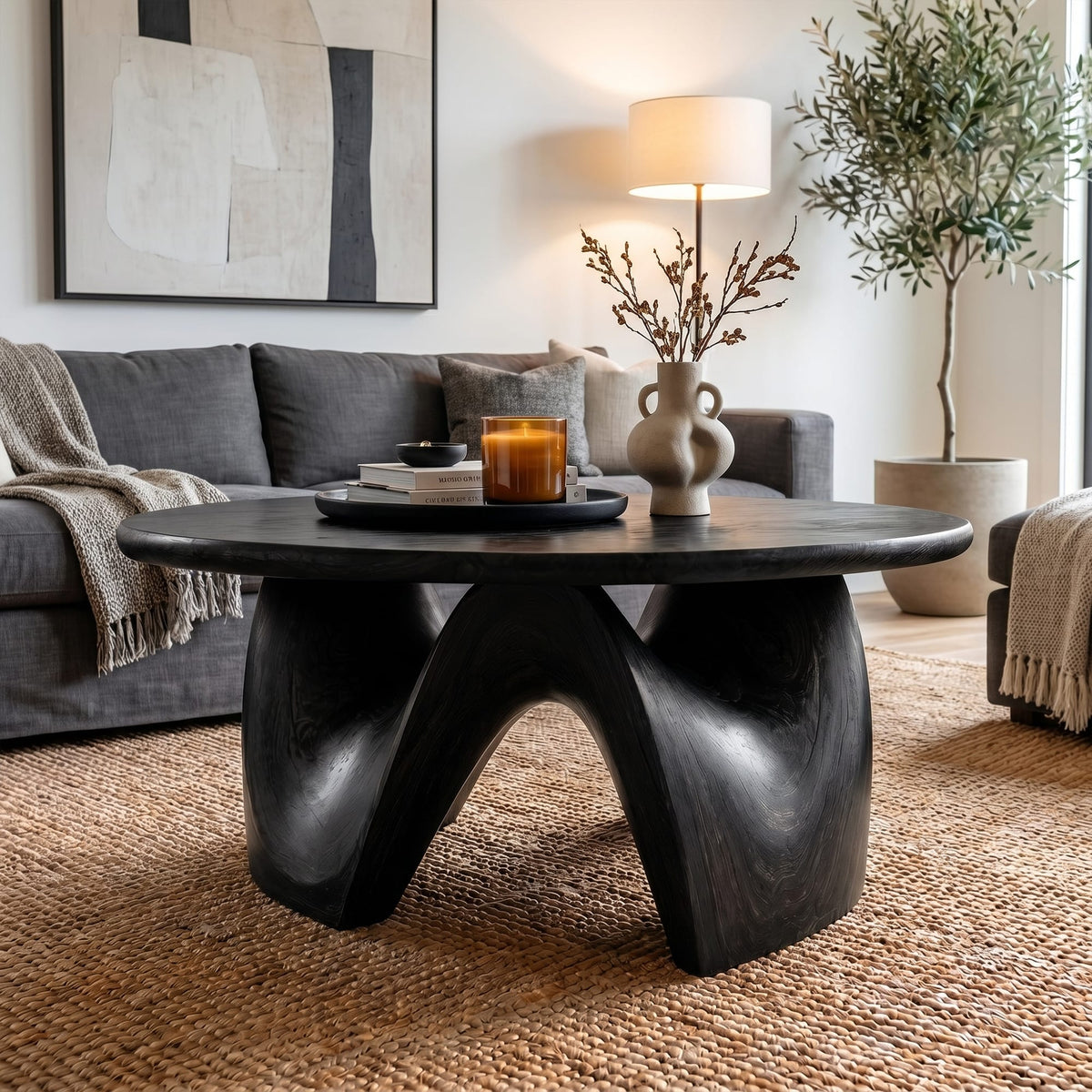 Round Live Edge Coffee Table