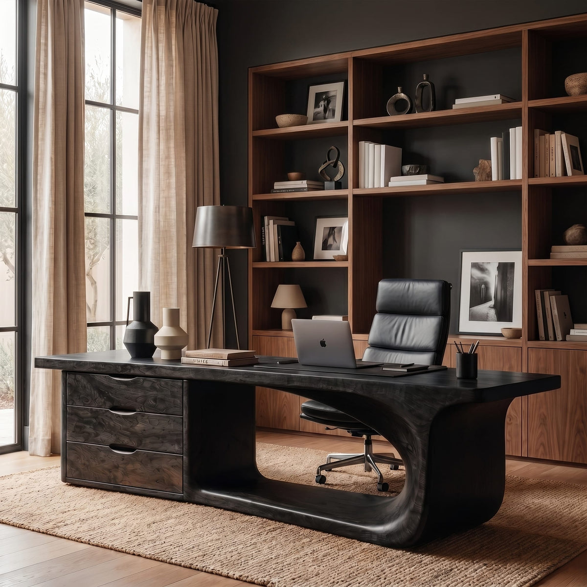 Sculptural Solid Desk