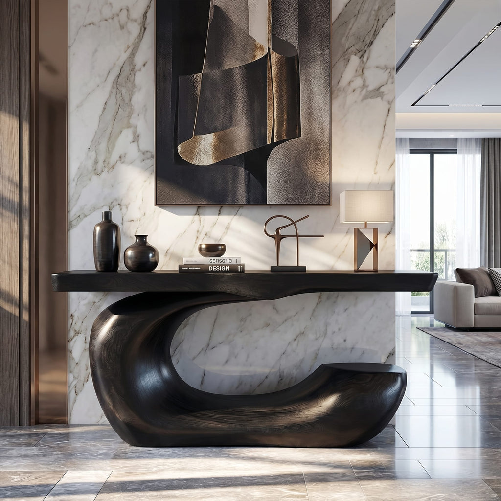 Artistic Abstract Console Table