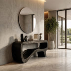 Minimal Sculptural Foyer Console Table